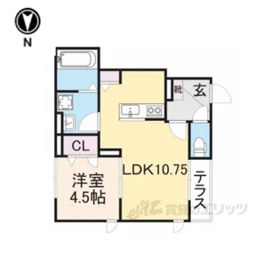 コージーフラット【1階】の間取り