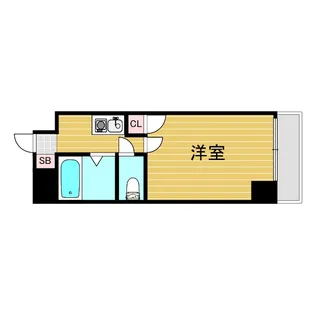 クレハタワーズ東中島【8階】の間取り