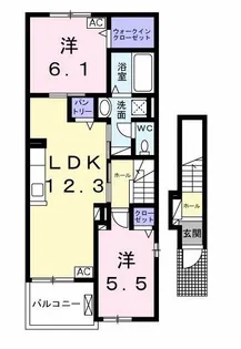 アリア エステートII【2階】の間取り