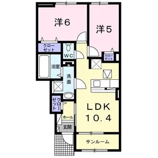 カーサグランデ【1階】の間取り