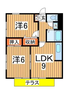 ハイム寿々【1階】の間取り
