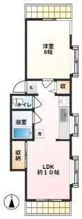 天神コーポ【3階】の間取り
