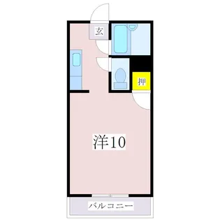 ビッグバーンズマンション谷山【5階】の間取り