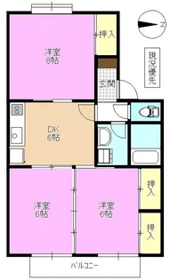 グリーンパーク丸田【1階】の間取り
