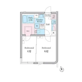 デュオメゾン自由が丘【1階】の間取り