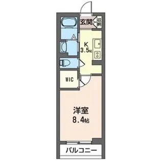 レフィシア【3階】の間取り