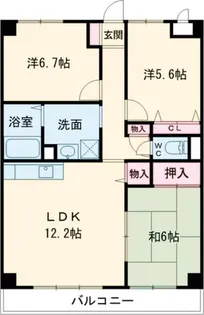 エクセルシア【1階】の間取り