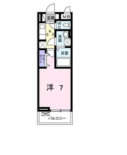 キングキャッスル 弐番館【3階】の間取り