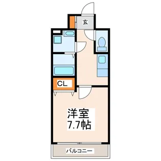 ギャラン熊本駅前【4階】の間取り