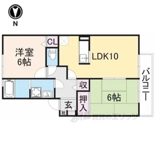 フォレストハイツ富堂町B棟【2階】の間取り