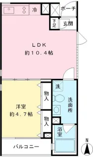 HiーROOMS新代田【2階】の間取り