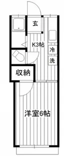 サンロイヤル早稲田【1階】の間取り