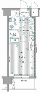 グランド・ガーラ横濱桜木町【6階】の間取り