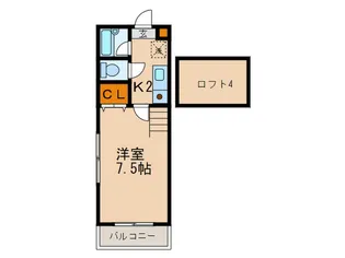 サンホープ笹原【2階】の間取り