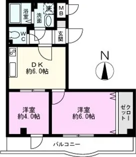 サンライトマンション【3階】の間取り