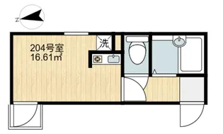 ラフィネ梅島【2階】の間取り