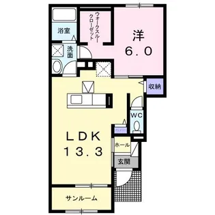 クロガネC【1階】の間取り