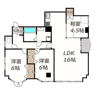 アネックスあしべ【5階】の間取り