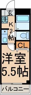 アーバンシティ宝蔵橋【2階】の間取り