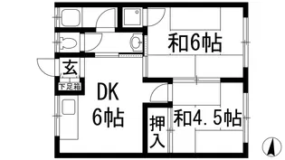 瑞ヶ池久保ハイツ【2階】の間取り