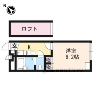レオパレスAdvance富雄【1階】の間取り