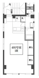 Crice日光目黒ビル【4階】の間取り