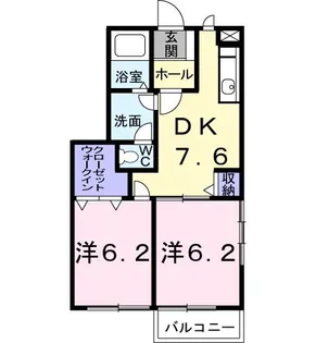 セルバ・ビエントB【1階】の間取り