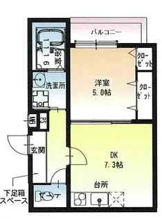フジパレス岸部中【3階】の間取り