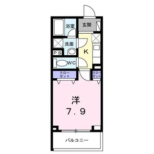 中宮町マンション(027390401)【2階】の間取り