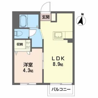 ガーデン・シティ【2階】の間取り