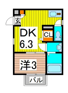 ラ・フォーレ皇山【1階】の間取り