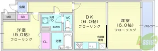 ダイアパレス台原【3階】の間取り