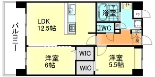 ルッシェ筥崎宮前【12階】の間取り
