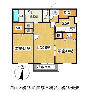 NOBLE Charmant【3階】の間取り