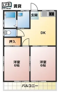 ホワイトハウスA【2階】の間取り