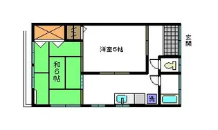 コーポ大石【2階】の間取り