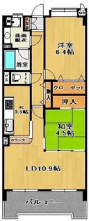 サンシティ郡山駅東【2階】の間取り