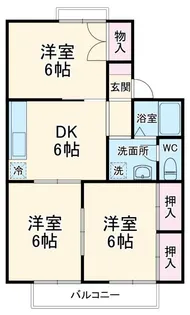 グランメールA【2階】の間取り