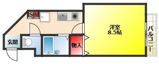 サニーサイド井本【2階】の間取り