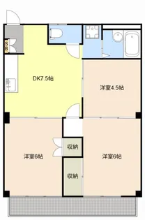 吉田ハイツ【2階】の間取り