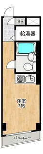 バルミー六本木【3階】の間取り