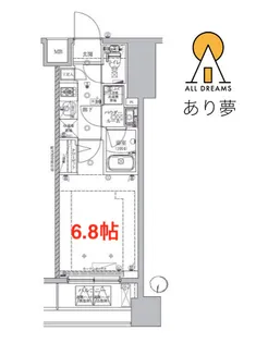 RELUXIA TERRACE 横濱吉野町【7階】の間取り