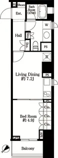 グランスイート代々木【2階】の間取り