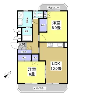 ブライティ西伊場【3階】の間取り