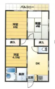 ハイネス福寿【2階】の間取り