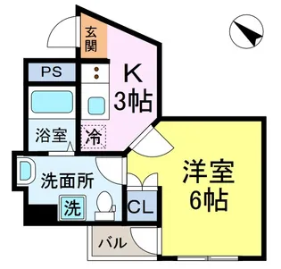 ゴールドキャッスル【1階】の間取り