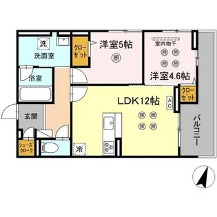 TORISIA STAGE 小郡駅南【3階】の間取り