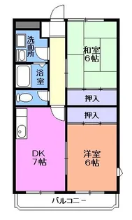 サンライズマンション【4階】の間取り