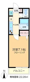 カーサ堤通【2階】の間取り