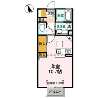 クワトロ ヤナギノ C【1階】の間取り